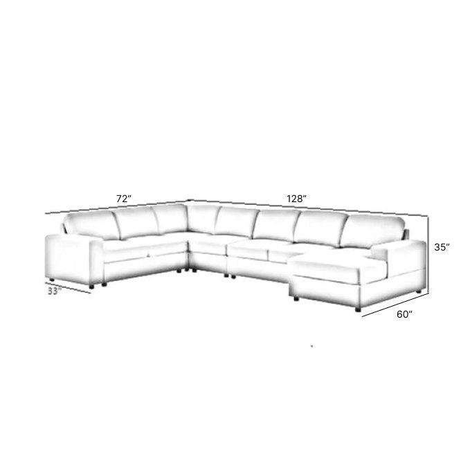 Cirina 8 Seater U Shape Fabric Sofa For Living Room| Bedroom | Office - Torque India