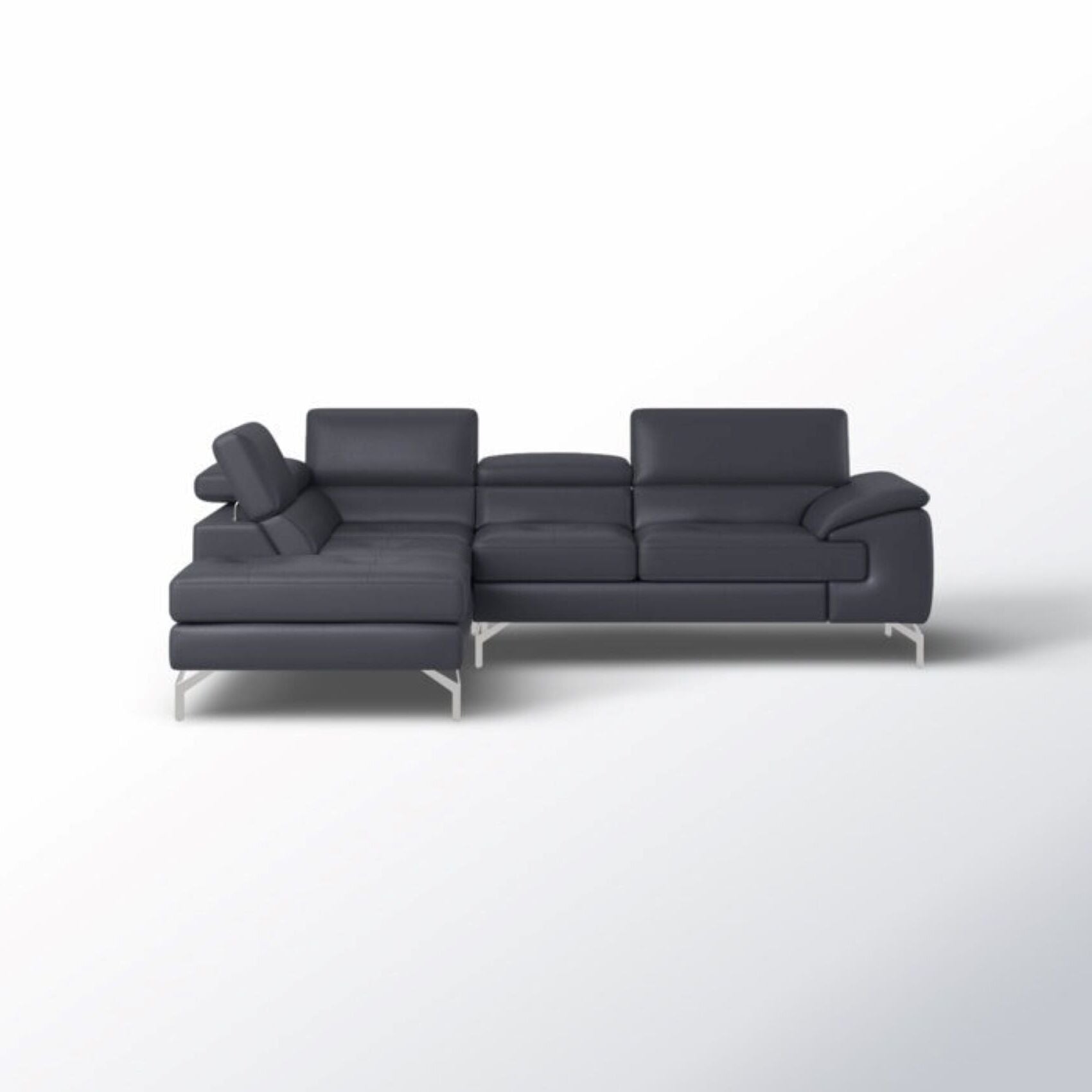 Crasio 5 Seater L Shape Leatherette Sofa For Living Room - Torque India