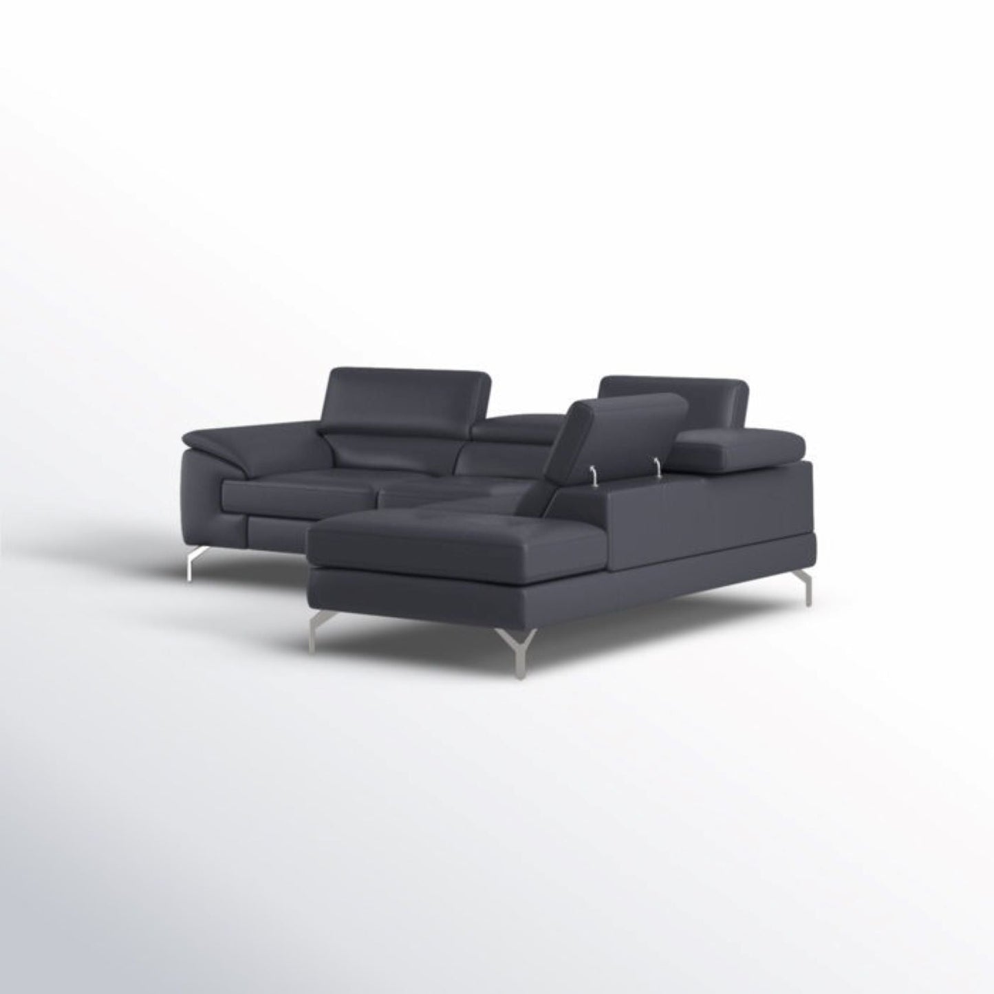 Crasio 5 Seater L Shape Leatherette Sofa For Living Room - Torque India