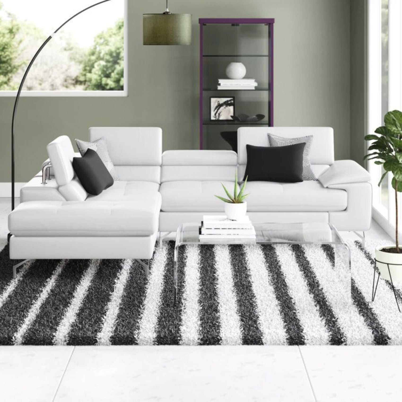 Crasio 5 Seater L Shape Leatherette Sofa For Living Room - Torque India