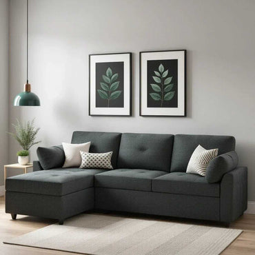 Cratio 4 Seater Sofa | Convertible Bed With Storage - Torque India