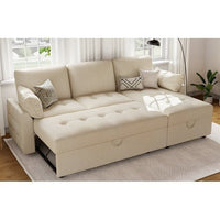 Cratio 4 Seater Sofa | Convertible Bed With Storage - TORQUE INNOVATIONS PRIVATE LIMITED