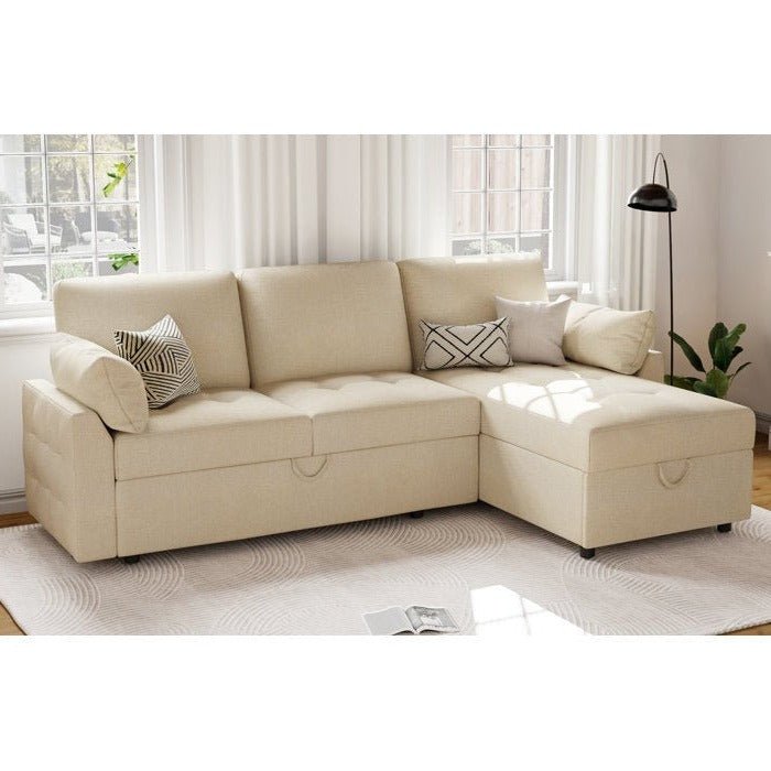 Cratio 4 Seater Sofa | Convertible Bed With Storage - TORQUE INNOVATIONS PRIVATE LIMITED