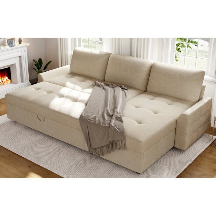 Cratio 4 Seater Sofa | Convertible Bed With Storage - TORQUE INNOVATIONS PRIVATE LIMITED