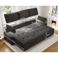 Cratio 4 Seater Sofa | Convertible Bed With Storage - Torque India