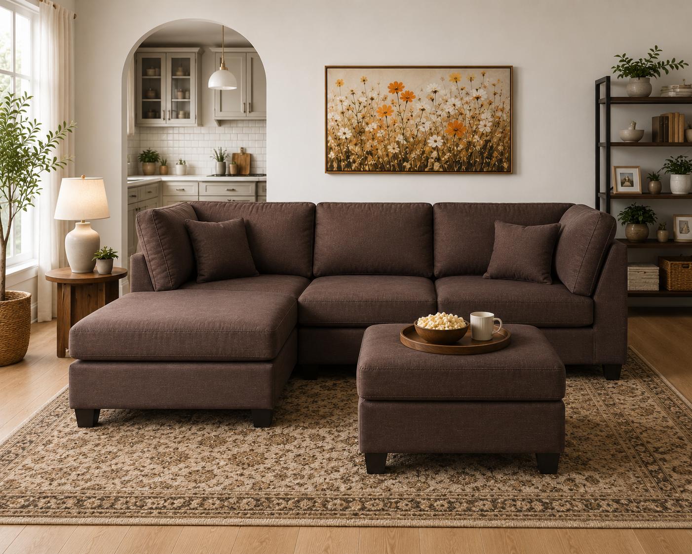 Napper 6 Seater LHS L Shape Sofa Set