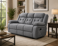 Pawel Manual Suede Leatherette Recliner
