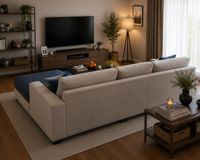 Wayland Modern Living Room Fabric Sofa – Luxury Comfortable Designer Sofa Set