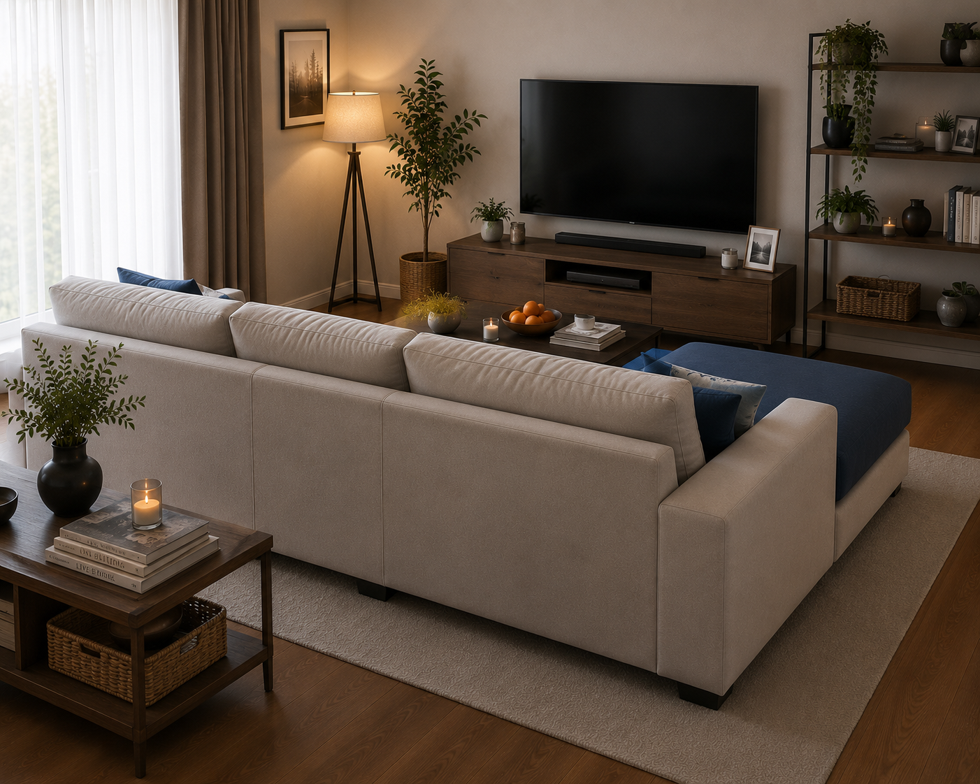 Wayland Modern Living Room Fabric Sofa – Luxury Comfortable Designer Sofa Set