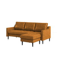 Pacific 4 Seater Leather L Shape Sofa for Living Room