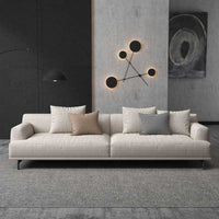 Modern Amsterdam 6 Seater Fabric Sofa Set (3+2+1) with Solid Wood Frame & Premium Cushions