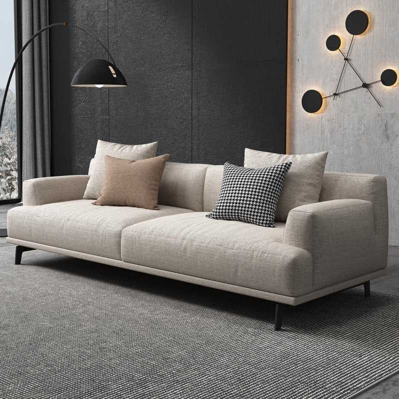 Modern Amsterdam 6 Seater Fabric Sofa Set (3+2+1) with Solid Wood Frame & Premium Cushions