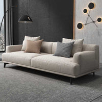 Modern Amsterdam 6 Seater Fabric Sofa Set (3+2+1) with Solid Wood Frame & Premium Cushions