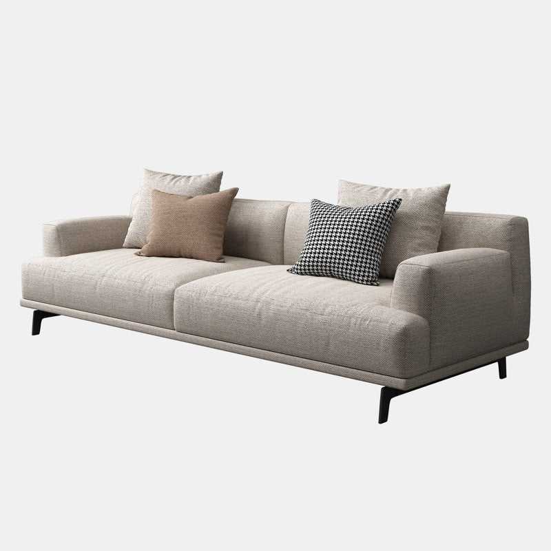 Modern Amsterdam 6 Seater Fabric Sofa Set (3+2+1) with Solid Wood Frame & Premium Cushions