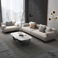 Modern Amsterdam 6 Seater Fabric Sofa Set (3+2+1) with Solid Wood Frame & Premium Cushions