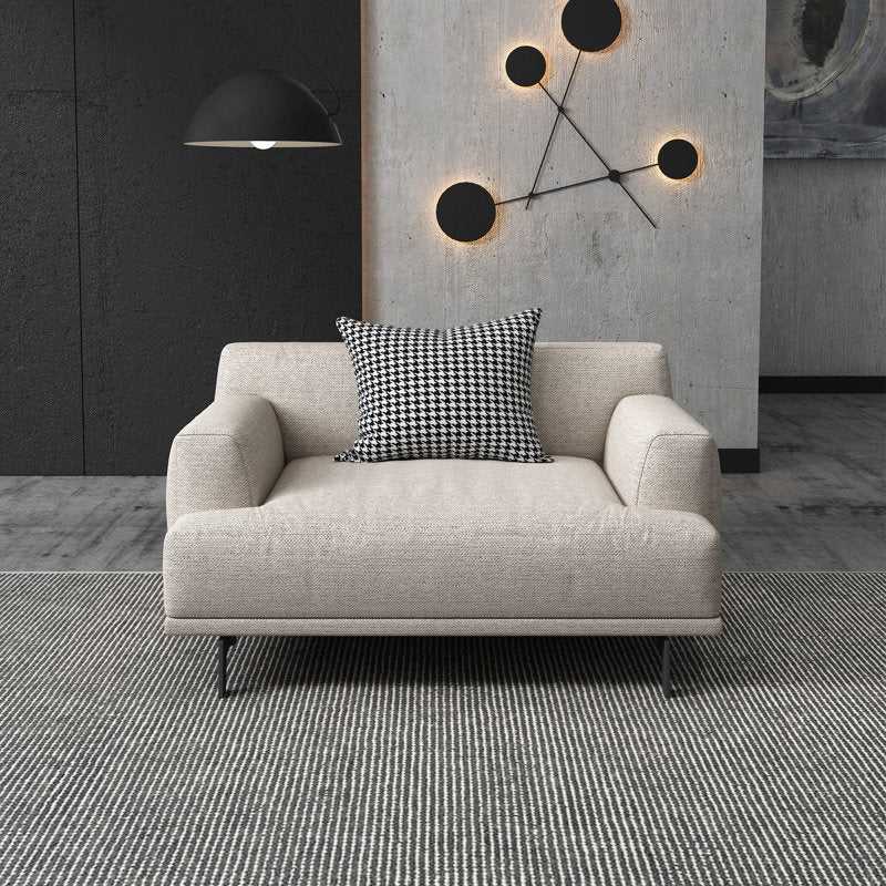 Modern Amsterdam 6 Seater Fabric Sofa Set (3+2+1) with Solid Wood Frame & Premium Cushions