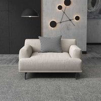 Modern Amsterdam 6 Seater Fabric Sofa Set (3+2+1) with Solid Wood Frame & Premium Cushions