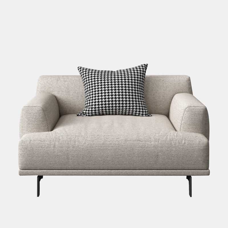 Modern Amsterdam 6 Seater Fabric Sofa Set (3+2+1) with Solid Wood Frame & Premium Cushions