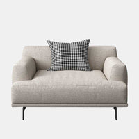 Modern Amsterdam 6 Seater Fabric Sofa Set (3+2+1) with Solid Wood Frame & Premium Cushions