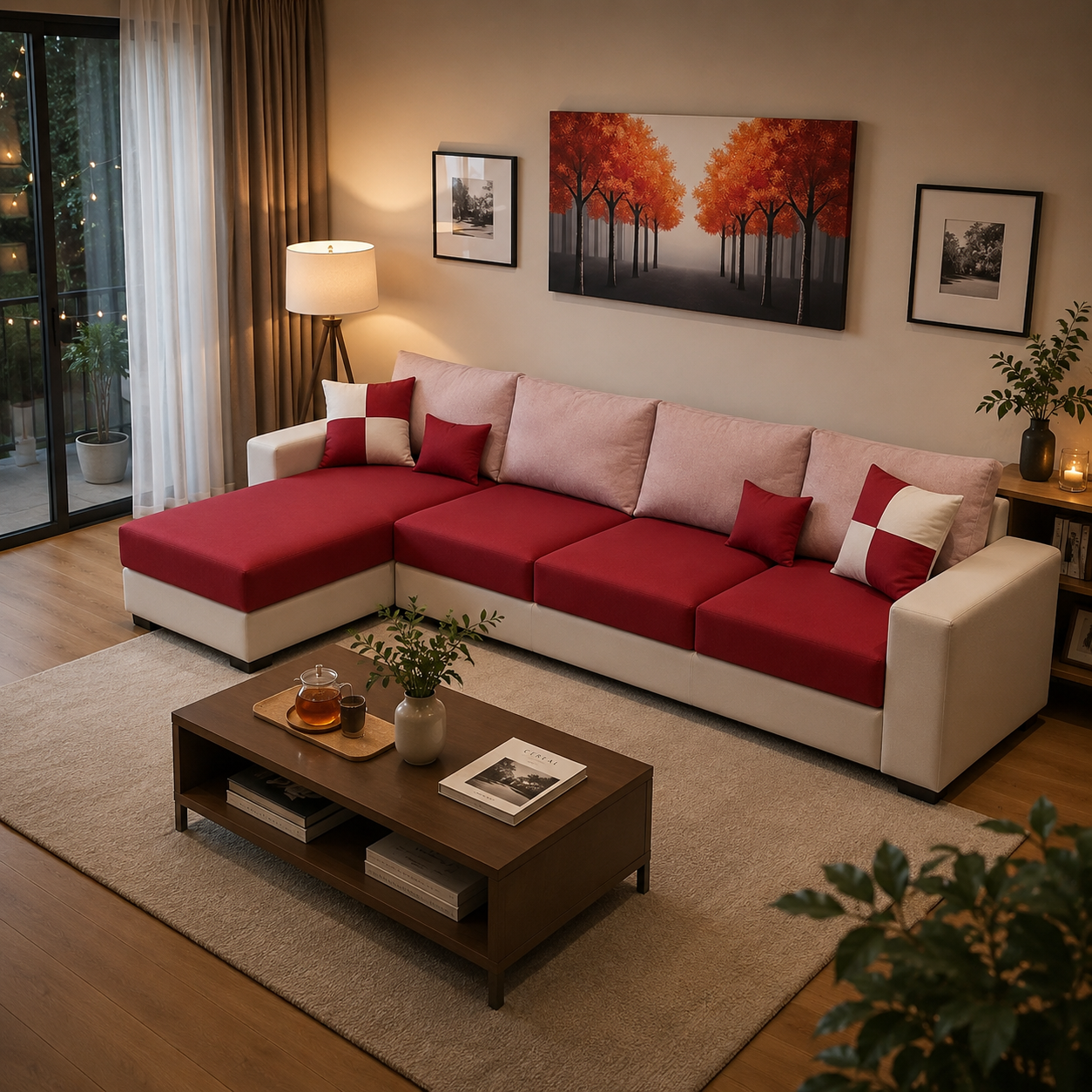 Wayland Modern Living Room Fabric Sofa – Luxury Comfortable Designer Sofa Set