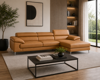 Renzo Leatherette Sofa For Living Room