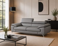 Renzo Leatherette Sofa For Living Room