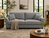 Penny 3 Seater Fabric Sofa – Modern Wooden Frame Living Room Couch