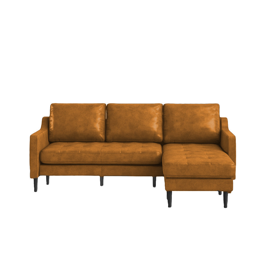 Pacific 4 Seater Leather L Shape Sofa for Living Room