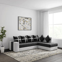 Jamestown L Shape Fabric Sofa Set For Living Room