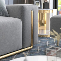 Gloria 2 Seater Premium Fabric Sofa For Living Room - TORQUE INNOVATIONS PRIVATE LIMITED