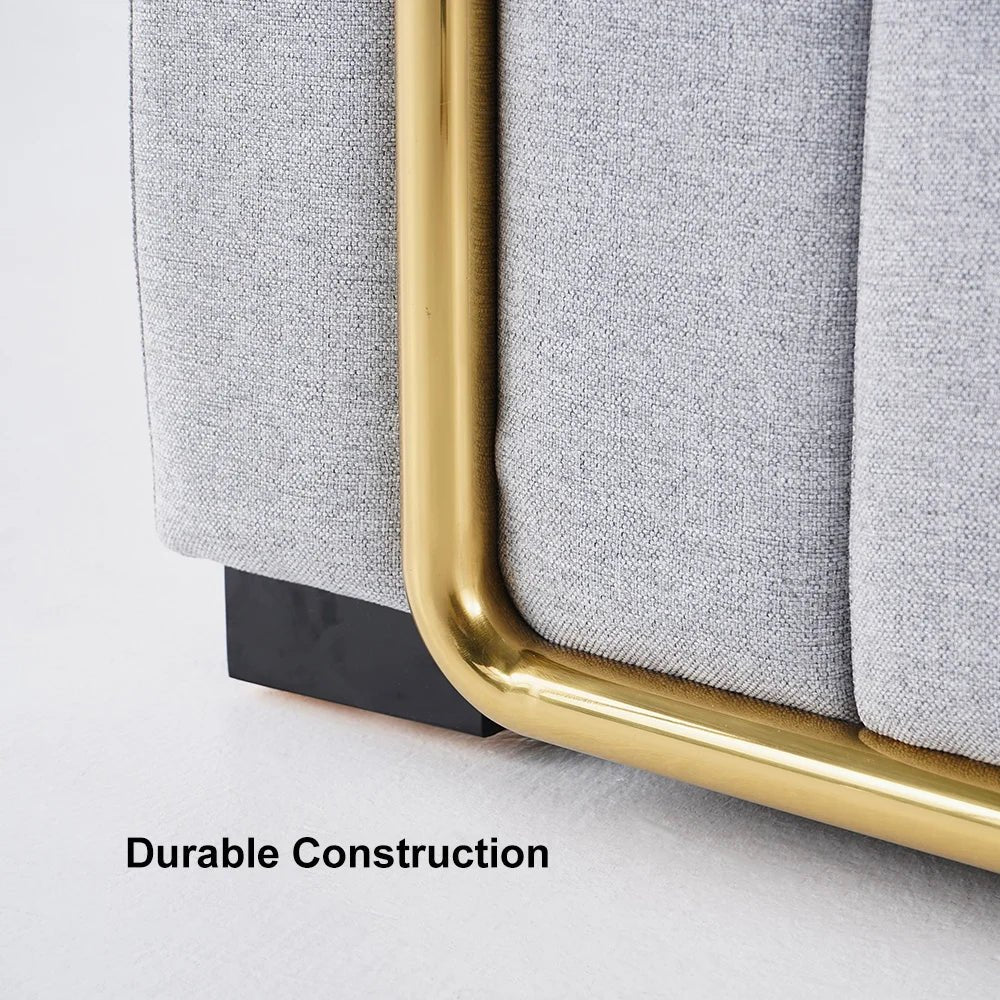 Gloria 2 Seater Premium Fabric Sofa For Living Room - TORQUE INNOVATIONS PRIVATE LIMITED