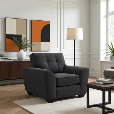 Hatfield 1 Seater Fabric Sofa for Living Room - Torque India