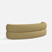 Roman Modern Curved Boucle 3 Seater Sofa – Sculptural Minimalist Couch