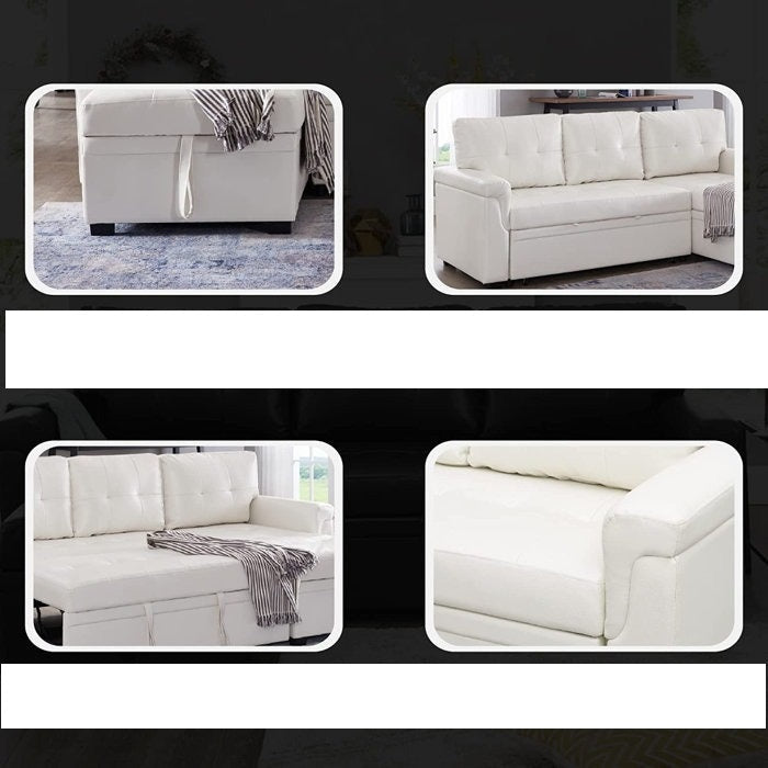 Juron 4 Seater Sofa | Convertible Bed With Storage - Torque India