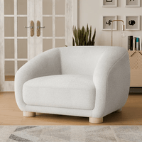 Kaniel Premium Boucle Fabric Sofa For Living Room. - TORQUE INNOVATIONS PRIVATE LIMITED