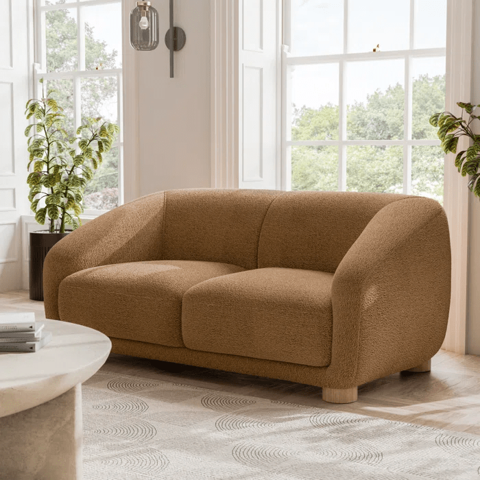 Kaniel Premium Boucle Fabric Sofa For Living Room. - TORQUE INNOVATIONS PRIVATE LIMITED
