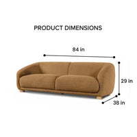 Kaniel Premium Boucle Fabric Sofa For Living Room. - TORQUE INNOVATIONS PRIVATE LIMITED