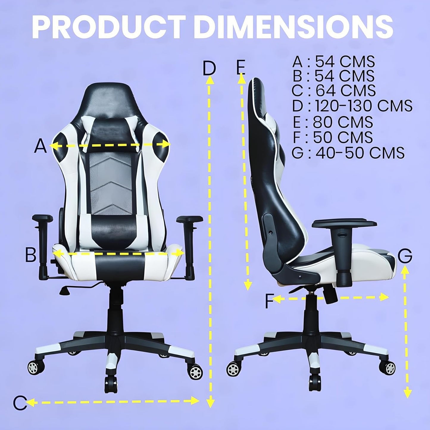 Leo Gaming Chair with Metal Predator, Racing Style Ergonomic Premium High Back Revolving Computer/Student Chair - Red - Torque India