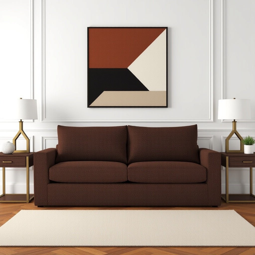 Modern Living, Timeless Comfort: Bruno 2 Seater Fabric Sofa For Living Room - Torque India