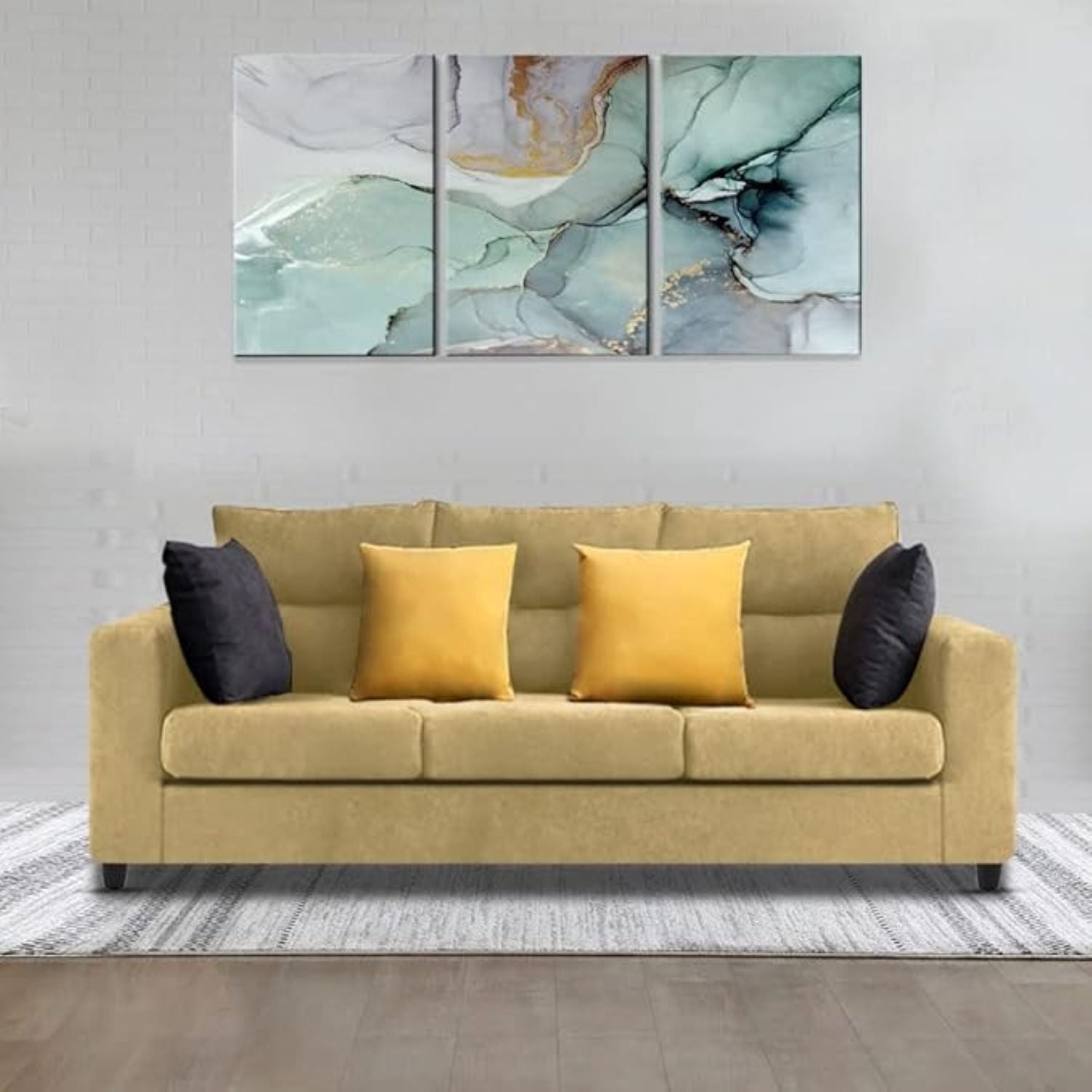 Molira 3 Seater Sofa for Living Room - Torque India