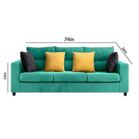 Molira 3 Seater Sofa for Living Room - Torque India