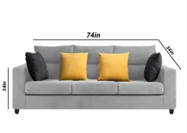 Molira 3 Seater Sofa for Living Room - Torque India