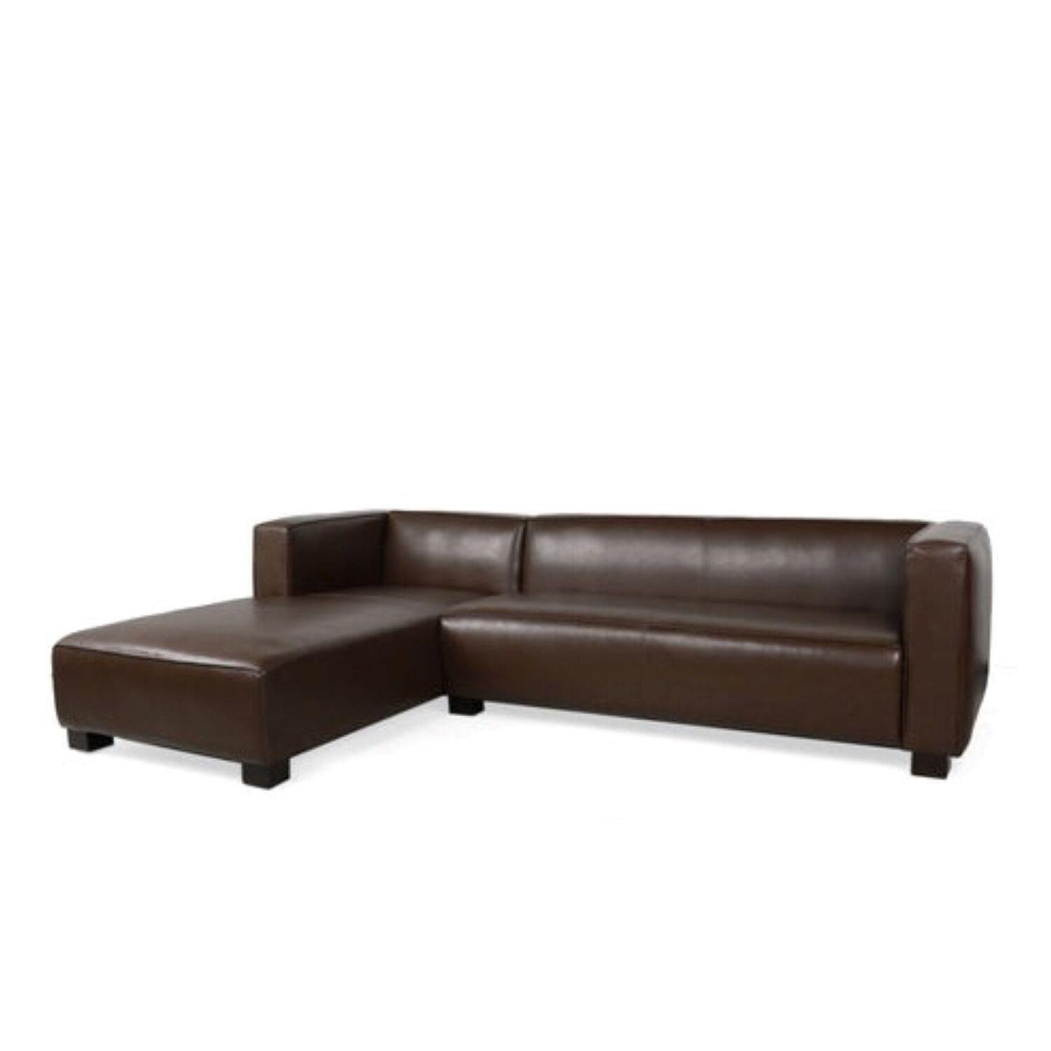 Nordic L Shape 5 Seater Leatherette Sofa For Living Room - Torque India