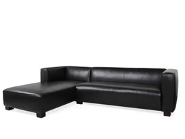 Nordic L Shape 5 Seater Leatherette Sofa For Living Room - Torque India