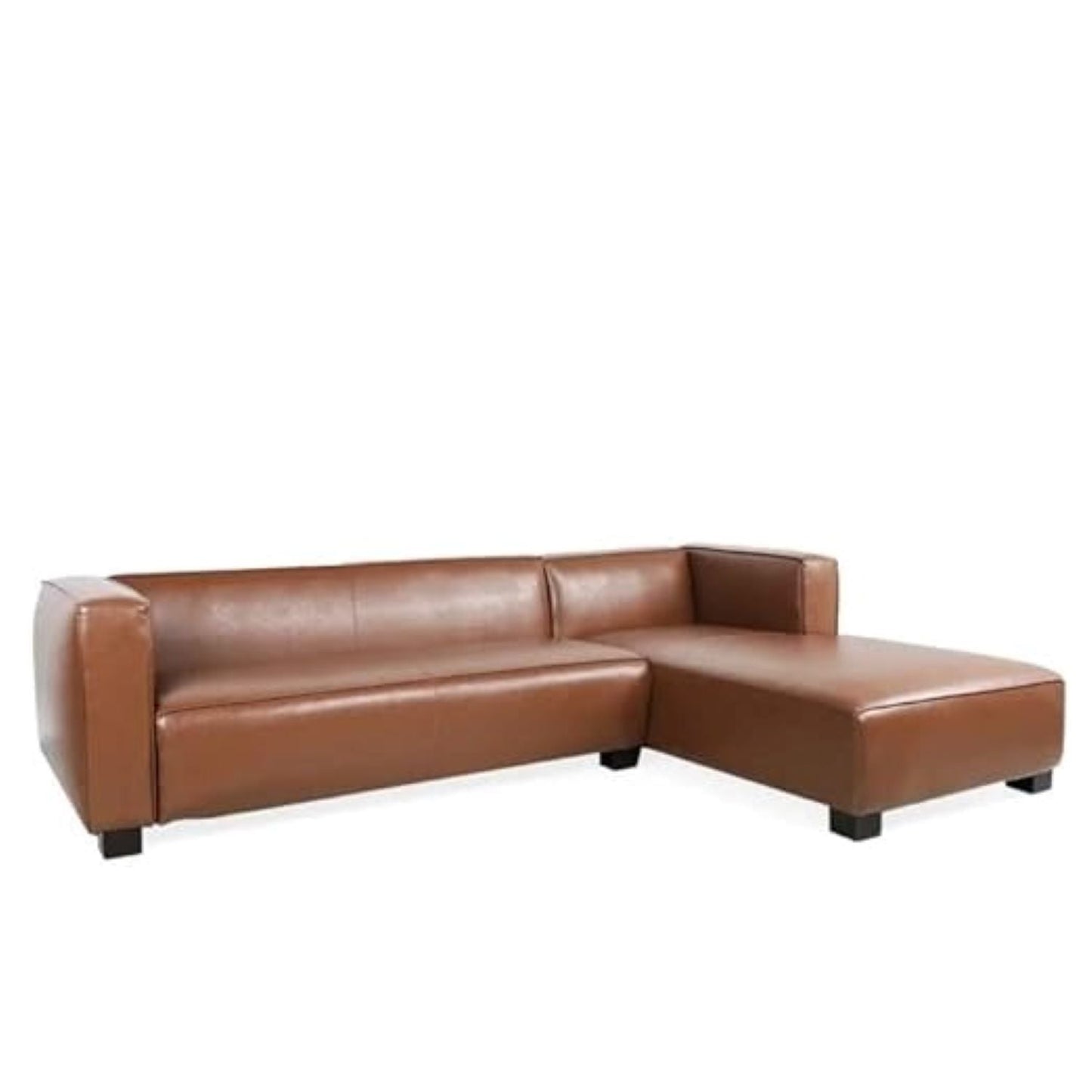 Nordic L Shape 5 Seater Leatherette Sofa For Living Room - Torque India