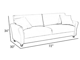 Penny 3 Seater Fabric Sofa - Torque India