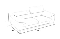 Renzo Leatherette Sofa For Living Room - Torque India