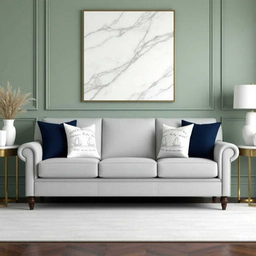 Rockford 3 Seater Fabric Sofa - Grey - Torque India