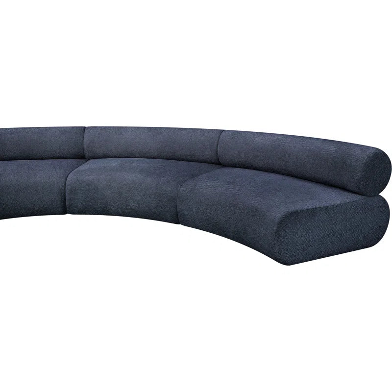 round sofa set 10 seater modern sectional sofa dark blue fabric luxury living room furniture
