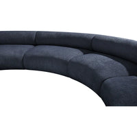 round sofa set 10 seater modern sectional sofa dark blue fabric luxury living room furniture